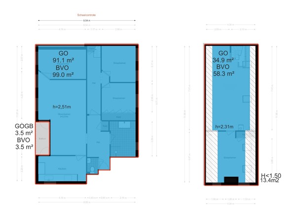 Floorplan - Gedempte Sloot 34, 1431 CR Aalsmeer